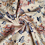 Decorative fabric INDIAN FLOWERS beige