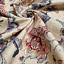 Decorative fabric INDIAN FLOWERS beige