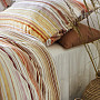IRISETTE luxurious cotton satin MAGIC 50 orange stripes