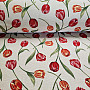 Tapestry fabric TULIPS III large pattern