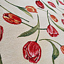 Tapestry fabric TULIPS III large pattern