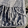 Blanket GREY WITH FRINGES