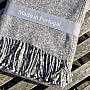 Blanket GREY WITH FRINGES