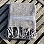 Blanket GREY WITH FRINGES