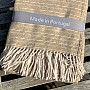 BEIGE BLANKET WITH FRINGES