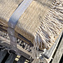 BEIGE BLANKET WITH FRINGES
