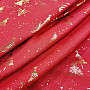 Cotton fabric RED TREES