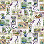 Tapestry fabric LAVENDER SEEDS GARDEN 3