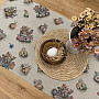 Tapestry tablecloth and scarf HARE IN A FLOWER POT