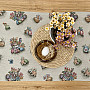Tapestry tablecloth and scarf HARE IN A FLOWER POT