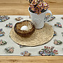Tapestry tablecloth and scarf HARE IN A FLOWER POT