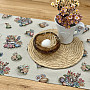 Tapestry tablecloth and scarf HARE IN A FLOWER POT