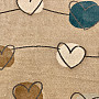 Piece rug SAGA heart