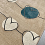 Piece rug SAGA heart