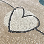 Piece rug SAGA heart
