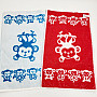 Childrens towel MONKEY - mix of colors