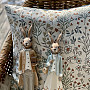 Tapestry pillowcase GLADIS FLOR blue