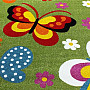 childrens carpet MONDO NEW Butterfly green