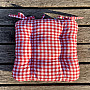 CANVAS HEART SEATS red