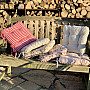 CANVAS HEART SEATS red