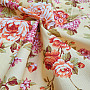Decorative fabric DOMINA YELLOW LARGE FLOWER