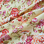 Decorative fabric DOMINA YELLOW LARGE FLOWER