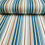 Decorative fabric NEBRASKA - blue stripes
