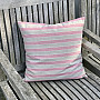 Decorative pillowcase TREBOL PINK STRIPES