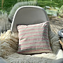 Decorative pillowcase TREBOL PINK STRIPES