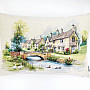 Tapestry cushion COTSWOLDS BRIDGE