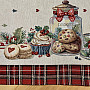 Tapestry tablecloth and scarf CHRISTMAS CANDY