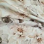 Decorative fabric OXFORD BEIGE FLOWER