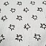 Luxurious decorative fabric FLOWERS AND CHECKERS light brown