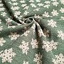 Luxurious decorative fabric FLAKES GREEN