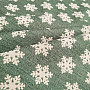 Luxurious decorative fabric FLAKES GREEN