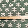 Luxurious decorative fabric FLAKES GREEN