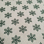Luxurious decorative fabric FLAKES GREEN