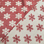 Luxurious decorative fabric FLAKES RED