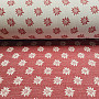 Luxurious decorative fabric DAISIES RED