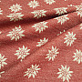 Luxurious decorative fabric DAISIES RED