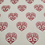Luxurious decorative fabric HEART WITH DEER