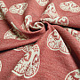 Luxurious decorative fabric HEART WITH DEER