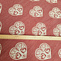 Luxurious decorative fabric HEART WITH DEER