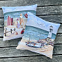 Tapestry pillowcase CHILDREN ON THE BEACH