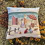 Tapestry pillowcase CHILDREN ON THE BEACH