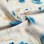 Decorative fabric GARDEN blue and white