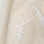 Jacquard curtain CHMÝŘÍ white
