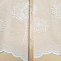 Jacquard curtain CHMÝŘÍ white