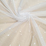 Jacquard curtain DROP white
