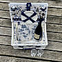 Picnic basket GARDEN white for 2 people